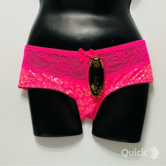 NWT 6 pcs Floral Lace / Golden Leopard Panties - Picture 4 of 8